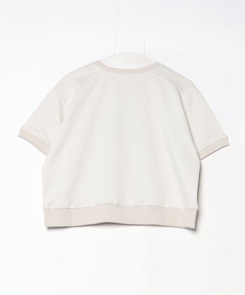tシャツ EGLANTINE チェーンステッチ加工 半袖ロゴカットソープルオーバー レディース エグランティーヌ EGLANTINE チェーンステッチ加工 半袖ロゴ