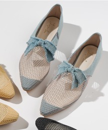 Launa lea（ラウナレア）の「メッシュリボンフラットシューズ(0603)（スリッポン）」