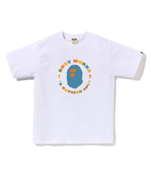 アベイシングエイプ シャンブレー ワークシャツ BUSY OPERTR 半袖 COLORS BUSY WORKS STA TEE（Tシャツ/カットソー）｜A BATHING