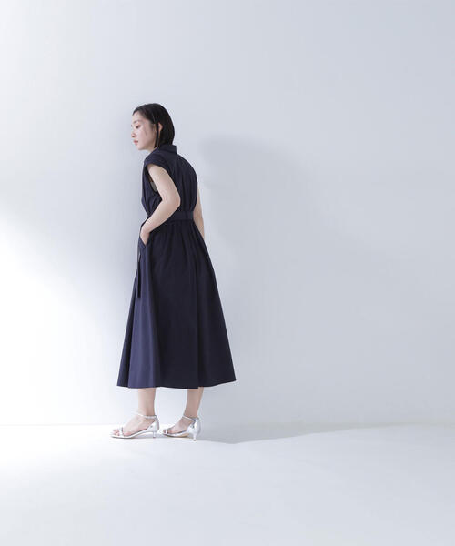 NATURAL BEAUTY BASIC（ナチュラルビューティーベーシック）の「◇ベルテッドポケットシャツワンピース（シャツワンピース・レディース・ネイビー/ベージュ/オレンジ・MEDIUM/SMALL/P/S）」の14枚目の写真
