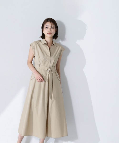 シャツワンピース ベルテッドポケットシャツワンピース ベルテッドポケットシャツワンピース | NATURAL BEAUTY BASIC