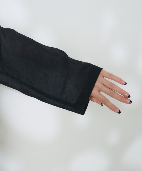 FREAK'S STORE(フリークスストア)の「シアージャケット/ダブルブレストジャケット(テーラードジャケット・レディース・ブラック/ピンク系その他/グレー・フリ-)」の17枚目の写真