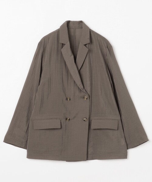 FREAK'S STORE(フリークスストア)の「シアージャケット/ダブルブレストジャケット(テーラードジャケット・レディース・ブラック/ピンク系その他/グレー・フリ-)」の19枚目の写真