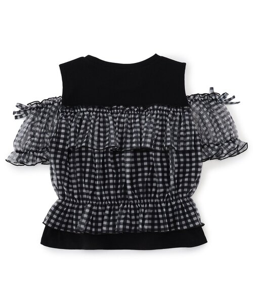 algy(アルジー)の「シアードッキング半袖トップス(Tシャツ/カットソー・キッズ・ピンク/チェック/オフホワイト・XXX-SMALL/MEDIUM/SMALL/X-SMALL/XX-SMALL)」の10枚目の写真