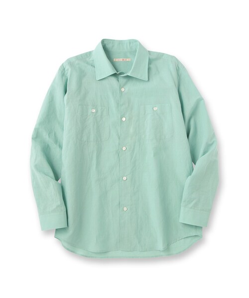 40ｃｔ＆525（フォーティーカラッツアンドゴーニーゴ）の「綿ラミー シアーシャツ（シャツ/ブラウス・メンズ・グリーン系/ピンク系・01/02/03/04）」の5枚目の写真