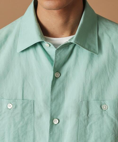 40ｃｔ＆525（フォーティーカラッツアンドゴーニーゴ）の「綿ラミー シアーシャツ（シャツ/ブラウス・メンズ・グリーン系/ピンク系・01/02/03/04）」の18枚目の写真