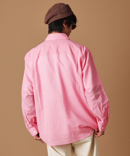 40ｃｔ＆525（フォーティーカラッツアンドゴーニーゴ）の「綿ラミー シアーシャツ（シャツ/ブラウス・メンズ・グリーン系/ピンク系・01/02/03/04）」の12枚目の写真