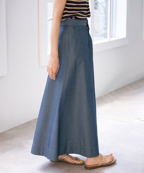 IENA（イエナ）の「Aラインデニムスカート（デニムスカート・レディース・サックスブルー/ブルー・34/36/38）」の16枚目の写真