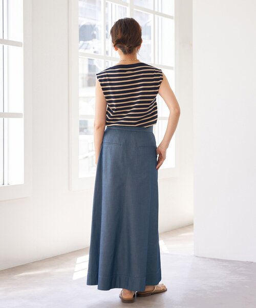 IENA（イエナ）の「Aラインデニムスカート（デニムスカート・レディース・サックスブルー/ブルー・34/36/38）」の19枚目の写真