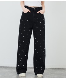 ANAP（アナップ）の「フロント パールライク ストレート デニム（デニムパンツ）」