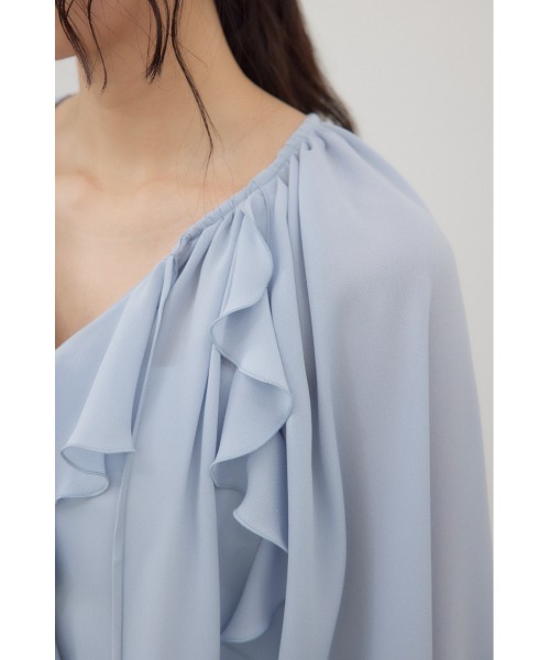 crie conforto（クリーコンフォルト）の「ラッフルブラウス 長袖（シャツ/ブラウス・レディース・オフホワイト/ピンク/ブラック/ライトブルー・FREE）」の20枚目の写真