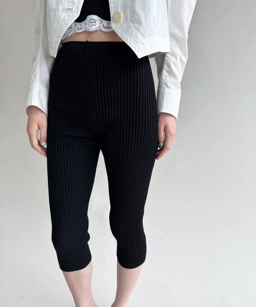 セール】【PAN/パン】RIB KNIT LEGGINGS（レギンス/スパッツ）｜EDIT