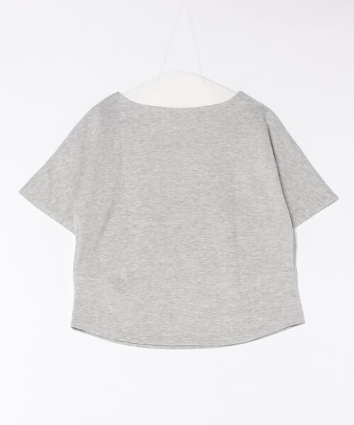 BANICO（バニコ）の「シンプルクルーネック半袖カットソー（Tシャツ/カットソー・レディース・杢グレー/ベージュ/ホワイト・FREE）」の4枚目の写真