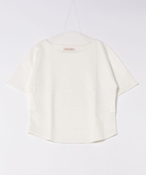BANICO（バニコ）の「シンプルクルーネック半袖カットソー（Tシャツ/カットソー・レディース・杢グレー/ベージュ/ホワイト・FREE）」の5枚目の写真