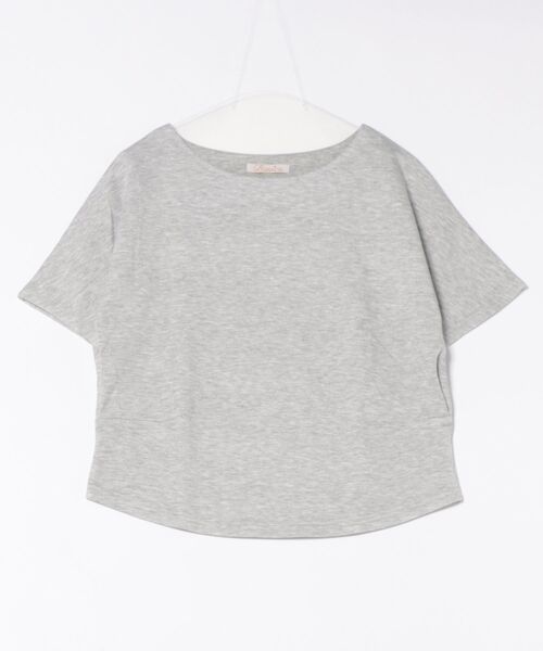 BANICO（バニコ）の「シンプルクルーネック半袖カットソー（Tシャツ/カットソー・レディース・杢グレー/ベージュ/ホワイト・FREE）」の6枚目の写真