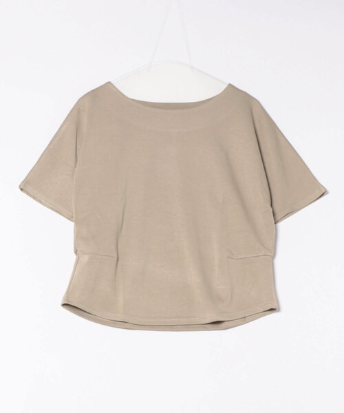 BANICO（バニコ）の「シンプルクルーネック半袖カットソー（Tシャツ/カットソー・レディース・杢グレー/ベージュ/ホワイト・FREE）」の7枚目の写真