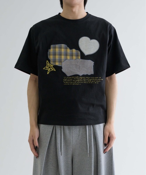 EPNK】Patchwok heart tee / パッチワークハートtee（Tシャツ