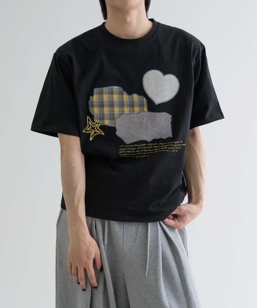 Fruitanari2025VivienneWestpoop Tシャツ EPNK】Patchwok heart tee / パッチワークハートtee（Tシャツ