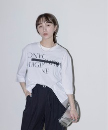 バック配色リメイクTシャツ