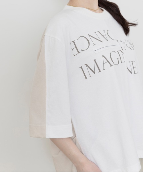 バック配色リメイクTシャツ（Tシャツ/カットソー）｜Eimee Law