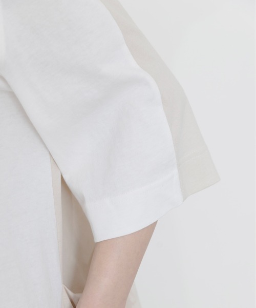 Eimee Law(エイミーロウ)の「バック配色リメイクTシャツ(Tシャツ/カットソー・レディース・ダークグレー/オフホワイト/ホワイト・FREE)」の13枚目の写真