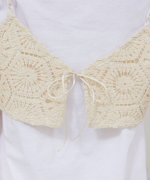 【新品】GALLARDAGALANTE ガリャルダガランテ　クロシェ風ビスチェ GALLARDAGALANTE（ガリャルダガランテ）の「【アンサンブル対応