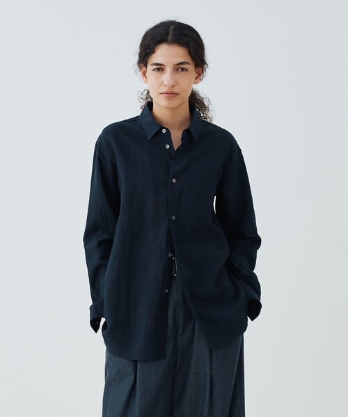 【GALERIE VIE】リネン レギュラーカラーシャツ GALERIE VIE ブラウス シャツ リネン レギュラーカラーシャツ