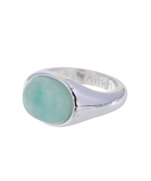 Ameri（アメリ）の「MEDI PRAYER STONE RING（リング・レディース・ライトブルー/ネイビー・SMALL/MEDIUM）」の3枚目の写真
