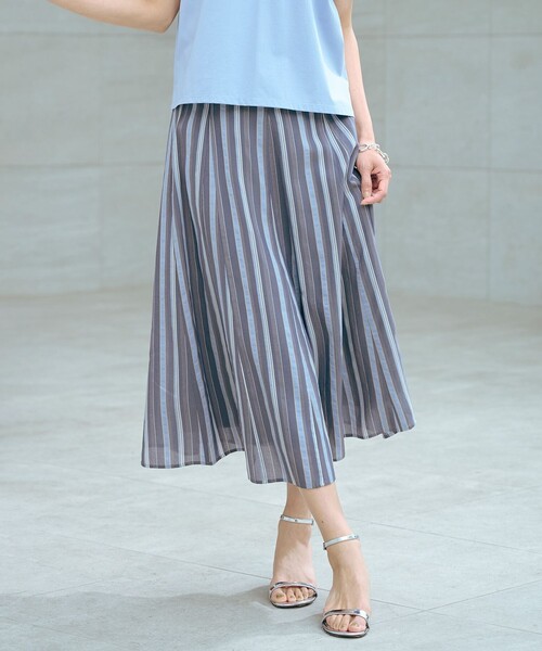 ランダムストライプスカート ランダムストライプ スカート(スカート)｜Paul Stuart(ポール