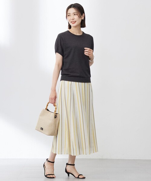 J.PRESS(ジェイプレス)の「【洗える】ランダムストライプ スカート(スカート・レディース・ネイビー系1/サックスブルー系1/ベージュ系1・T13/T15)」の19枚目の写真