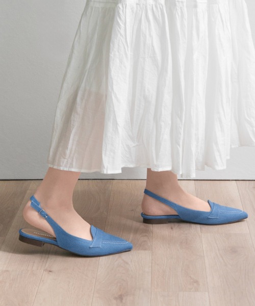 【ZOZOTOWN限定アイテム】ローファーデザイン フラットシューズ