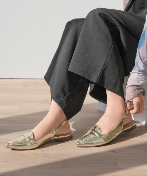 【ZOZOTOWN限定アイテム】ローファーデザイン フラットシューズ