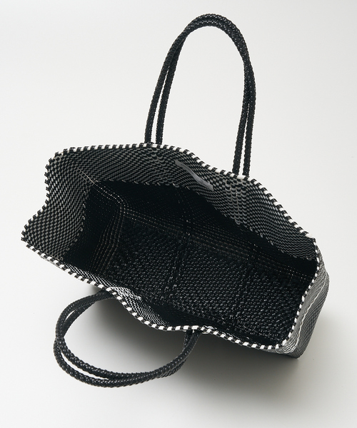 Moon Bird（ムーンバード）の「【MOON BIRD/ムーンバード】【別注】 バイカラーメルカドバッグ（かごバッグ・レディース・シルバー/ブラック系その他・フリー）」の11枚目の写真