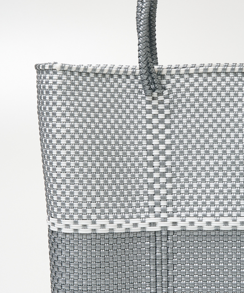 Moon Bird（ムーンバード）の「【MOON BIRD/ムーンバード】【別注】 バイカラーメルカドバッグ（かごバッグ・レディース・シルバー/ブラック系その他・フリー）」の14枚目の写真