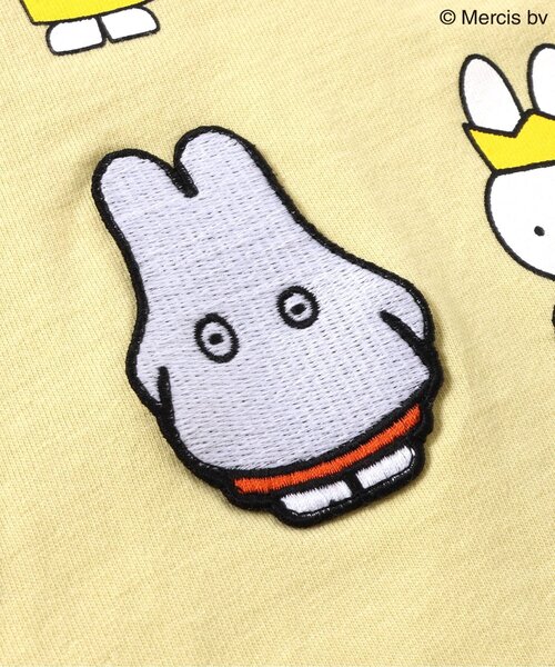 Miffy（ ミッフィー）の「【miffy 70周年】バリエーションTシャツ（Tシャツ/カットソー・キッズ・イエロー/サーモンピンク/ブラック/アイボリー・80/90/100/110/120/130/140）」の14枚目の写真