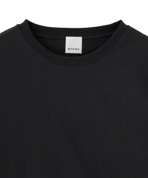 ROSE BUD（ローズバッド）の「【WEB・一部店舗限定】FRILL SLEEVE TOP（Tシャツ/カットソー・レディース・ブラック/ホワイト・ONE SIZE）」の14枚目の写真