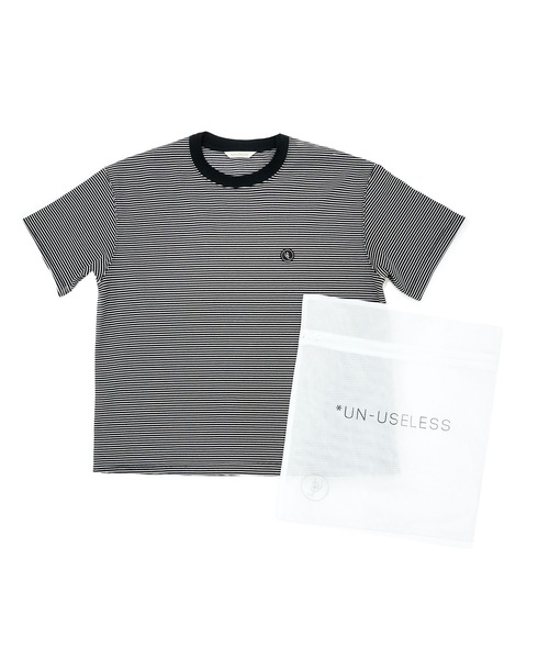 UN-USELESS(アンユースレス)の「【UN-USELESS】アンユースレス/ USL COTTON KNITEE(Tシャツ/カットソー・メンズ・ホワイト系/ブラック/グレー系その他/ブラック系その他/グレー/オフホワイト・M-L/L-XL/S-M)」の15枚目の写真