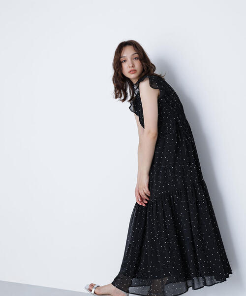 NATURAL BEAUTY BASIC（ナチュラルビューティーベーシック）の「◇楊柳サイドリボンワンピース（ワンピース・レディース・ブラック系その他/チャコールグレー/ダークブラウン/ピンク・SMALL/MEDIUM/P/S）」の9枚目の写真