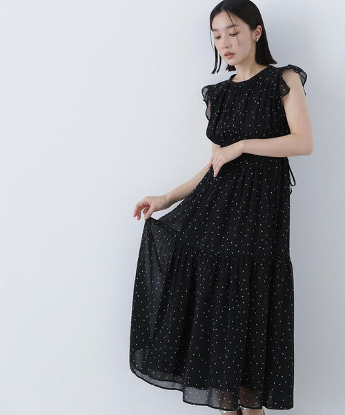 NATURAL BEAUTY BASIC（ナチュラルビューティーベーシック）の「◇楊柳サイドリボンワンピース（ワンピース・レディース・ブラック系その他/チャコールグレー/ダークブラウン/ピンク・SMALL/MEDIUM/P/S）」の13枚目の写真