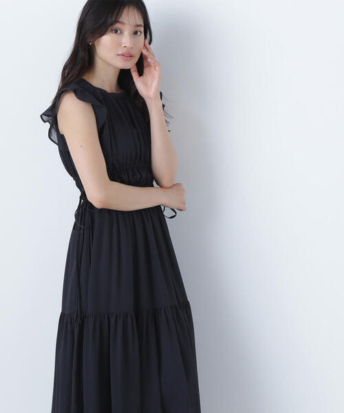 NATURAL BEAUTY BASIC（ナチュラルビューティーベーシック）の「◇楊柳サイドリボンワンピース（ワンピース・レディース・ブラック系その他/チャコールグレー/ダークブラウン/ピンク・SMALL/MEDIUM/P/S）」の20枚目の写真