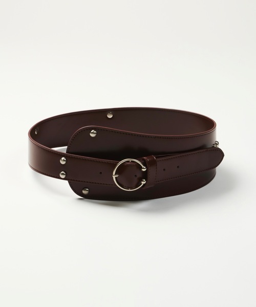 DTYYPE(ドタイプ)の「スタッズワイドベルト(ベルト・レディース・ブラック/ブラウン・FREE)」の3枚目の写真
