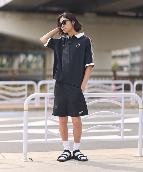 CRAFT STANDARD BOUTIQUE（クラフトスタンダードブティック）の「接触冷感/UVカット/速乾性 襟付ゲームTEE（ポロシャツ・レディース・ラベンダー/ベージュ/チャコールグレー/オフホワイト/ブラック/ブルーグレー・S/M/L）」の16枚目の写真