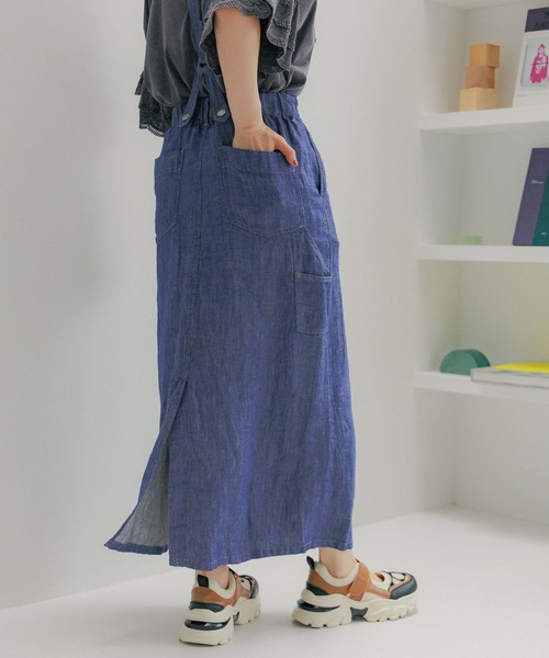 niko and...(ニコアンド)の「FINEリネンツイルスカート(スカート・レディース・ブラック/ブラウン/インディゴブルー・LARGE/MEDIUM)」の20枚目の写真