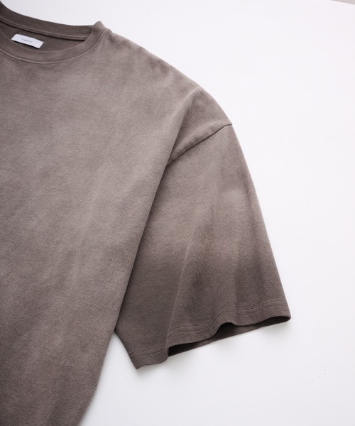 cussil（クシル）の「【cussil/クシル】フェードグラデーションガーメントダイ半袖Tシャツ（Tシャツ/カットソー・メンズ・ブラック系/ブルー系/ブラウン系/ワイン系/グレー系・S/M/L/XS）」の8枚目の写真
