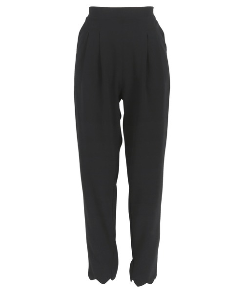 KOBE LETTUCE(コウベレタス)の「スカラップヘムカットジョーゼットパンツ(その他パンツ・レディース・ブラック/ブラック系その他・L/M)」の9枚目の写真