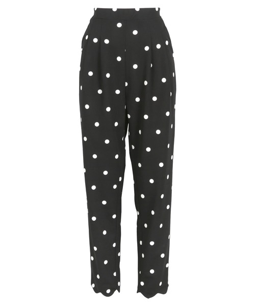 KOBE LETTUCE(コウベレタス)の「スカラップヘムカットジョーゼットパンツ(その他パンツ・レディース・ブラック/ブラック系その他・L/M)」の8枚目の写真