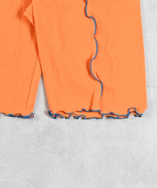 MARKEY'S（マーキーズ）の「無地メローバイカーパンツ/おとな（その他パンツ・レディース・グリーン/ライトグリーン/オレンジ/グレー/オフホワイト/ブラック・160cm）」の12枚目の写真