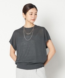 SHEER KNIT BIG TEE