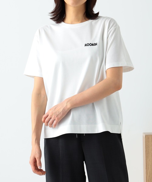 GALLORIA(ギャローリア)の「ムーミン プリントTシャツ(Tシャツ/カットソー・レディース・ホワイト系その他/ネイビー/オフホワイト/チャコールグレー・S/M/L/LL)」の2枚目の写真