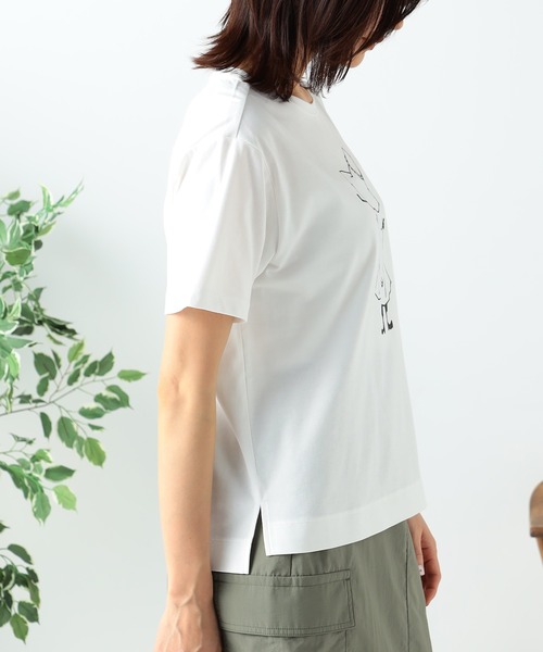 GALLORIA(ギャローリア)の「ムーミン プリントTシャツ(Tシャツ/カットソー・レディース・ホワイト系その他/ネイビー/オフホワイト/チャコールグレー・S/M/L/LL)」の6枚目の写真